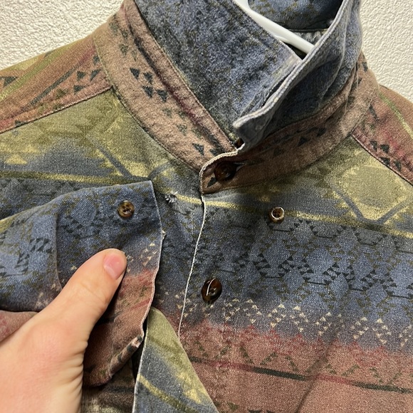Woolrich Aztec Print Button Up Shirt - Picture 6 of 6